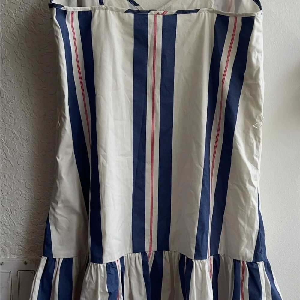Banana Republic Blue and White Sleeveless Sundress - Picture 5 of 5